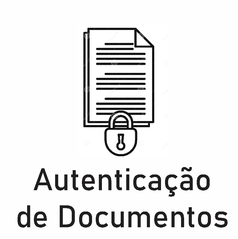 Ilustração de autenticação de documentos